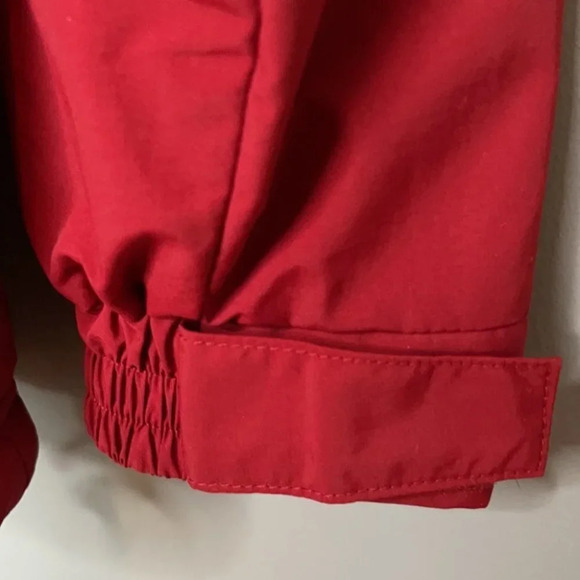 L.L. BEAN Red Warm Up Bomber Jacket Nylon Fleece Lined Preppy Granola Size S - Picture 7 of 15